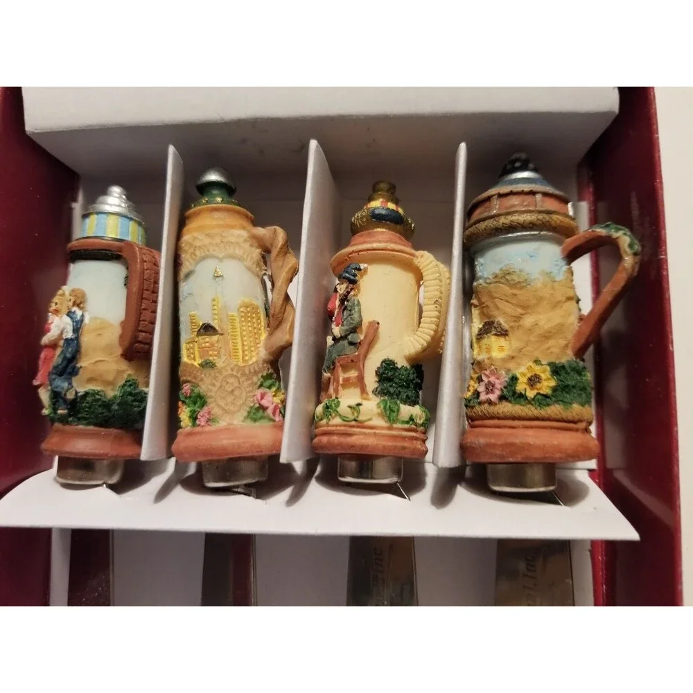 Beer Stein Gourmet Spreaders by Spreadables Set of 4 Stainless Steel